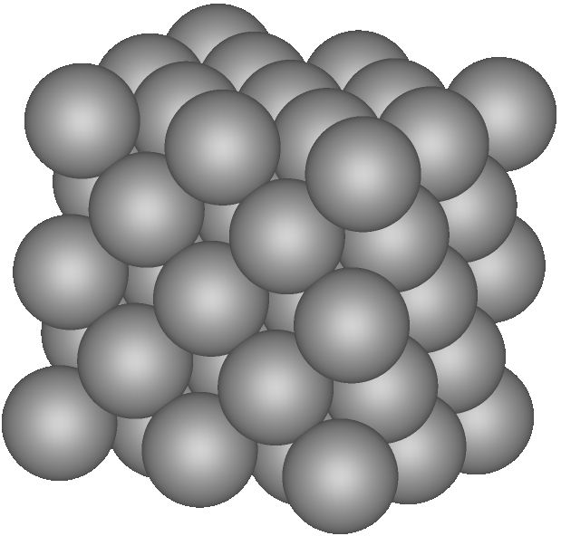 Kristallgitter von Kochsalz (Teilchenmodell)