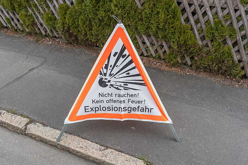 Schild Explosionsgefahr